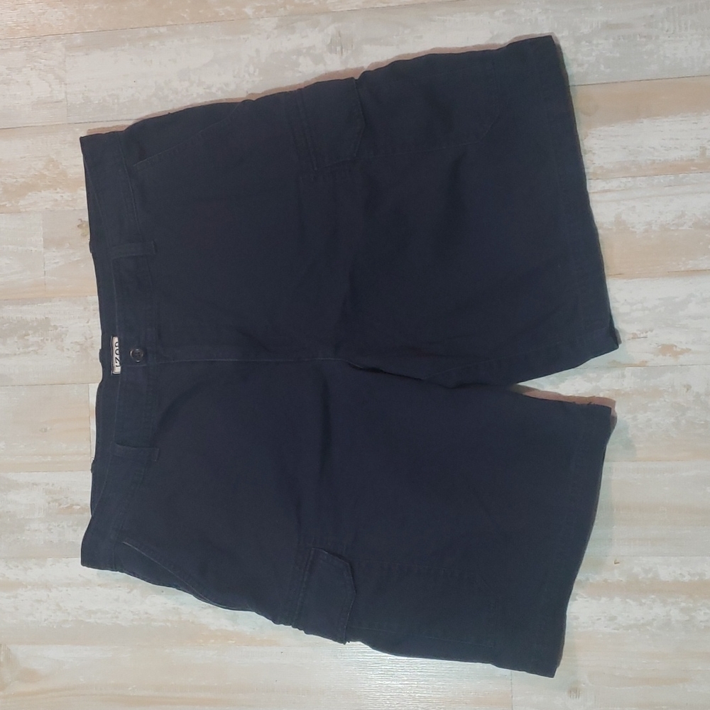 Izod Men's Cargo Shorts Navy Blue Size 38 Inseam: 9-1/2"